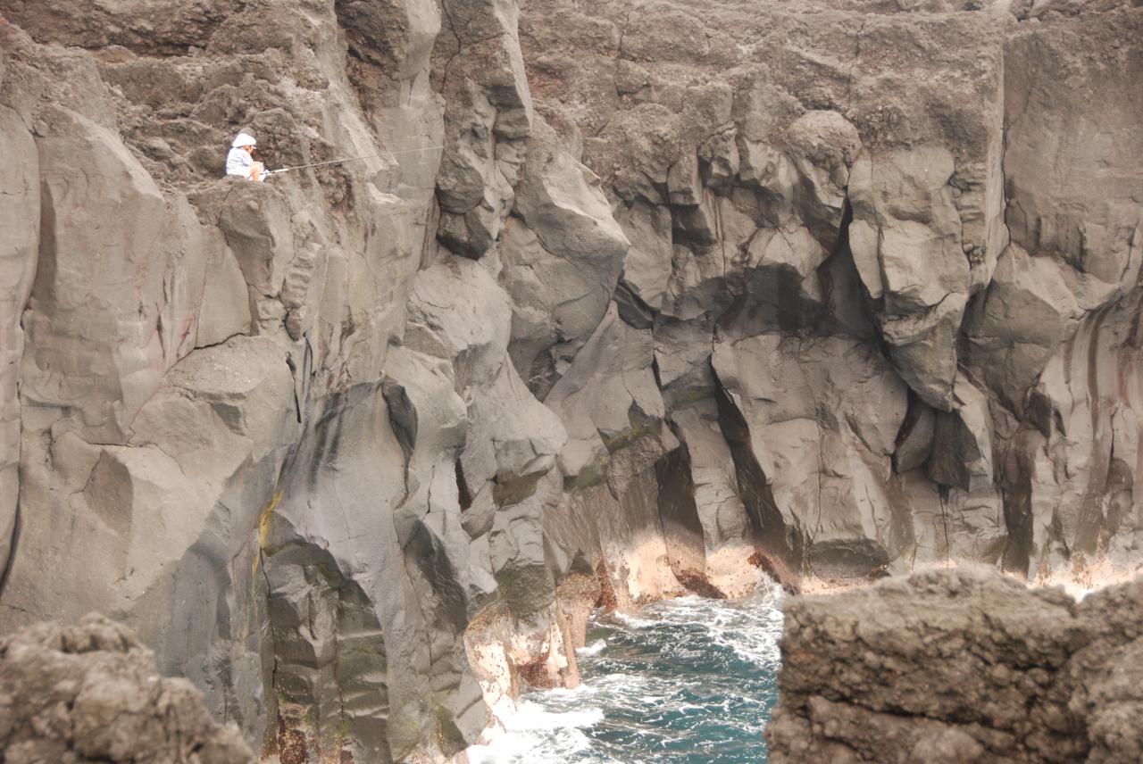 Coulées de basalte au gouffre D Helsens