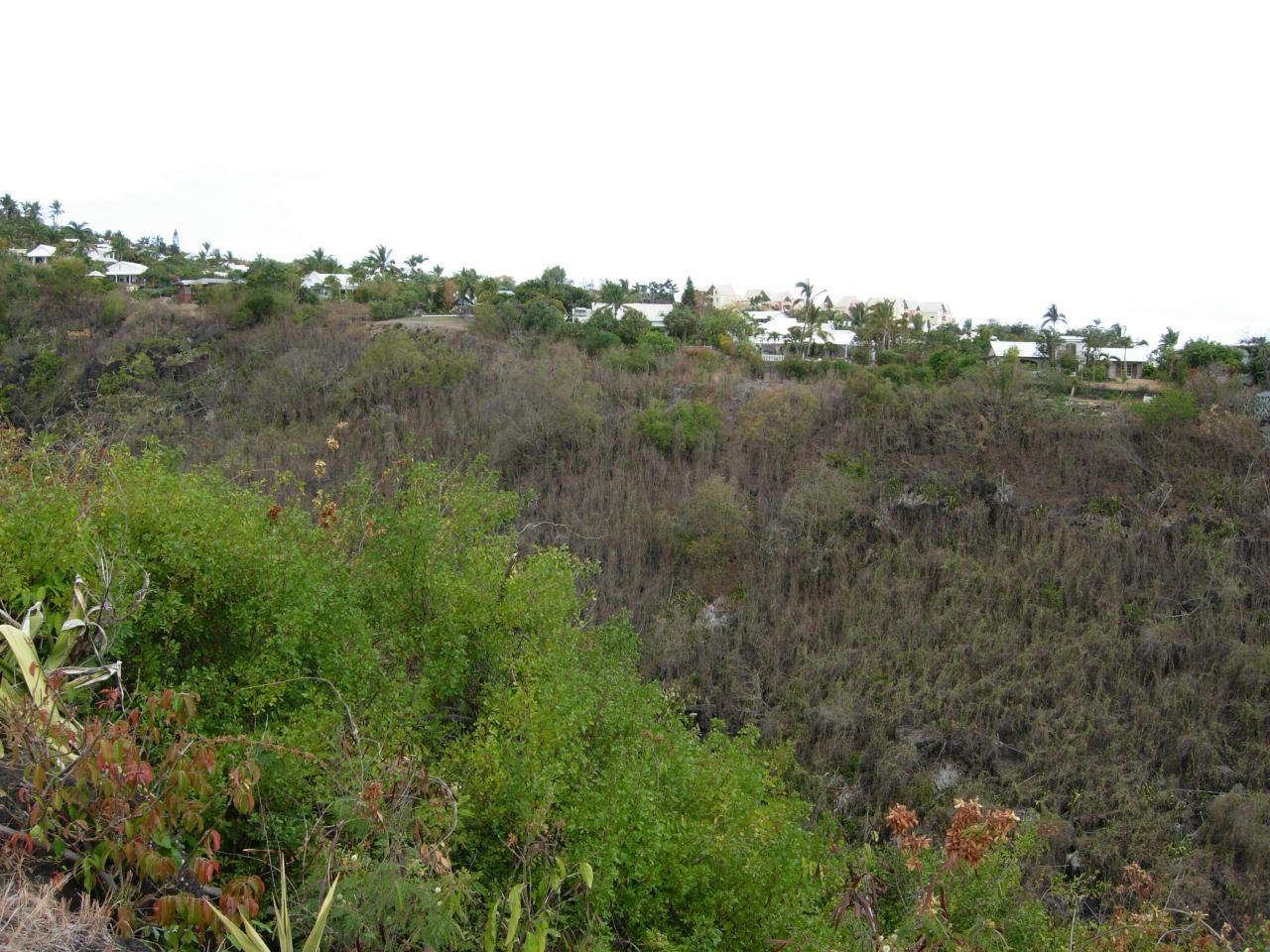 La ravine du Bernica vue du plateau Manery.