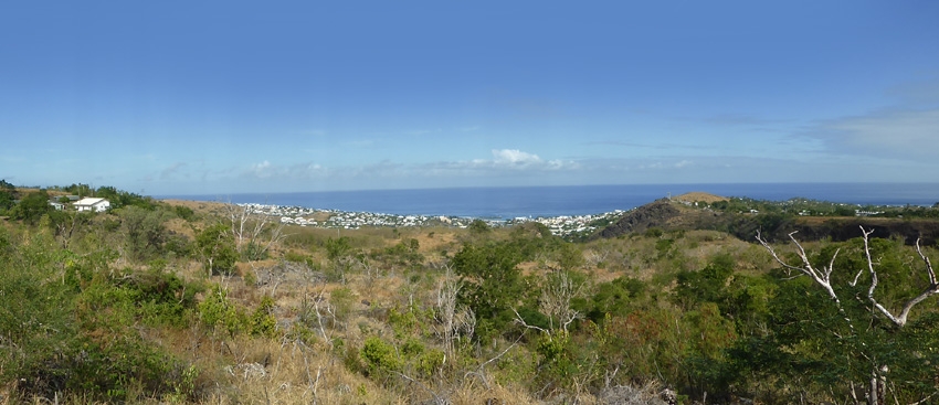 Vue panoramique sur la savane de l'Ouest et St Gilles, Luc Souvet.